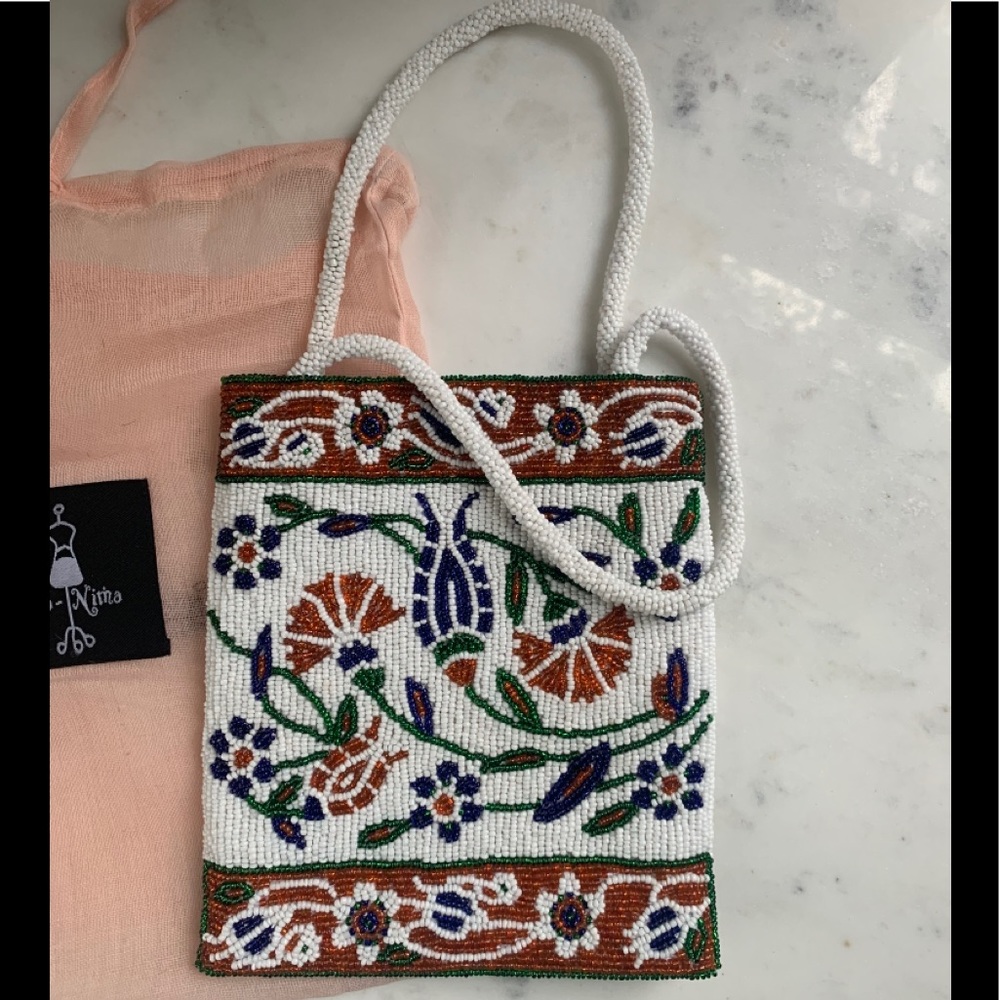 Ipa-Nima Beaded Bag - New With Muslin Bag